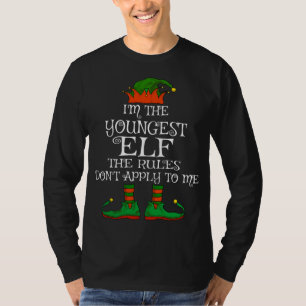 Jüngste Elf Familie passt Weihnachten T-Shirt