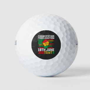 Jüngste Emanzipation Proklamation Schwarze Freihei Golfball