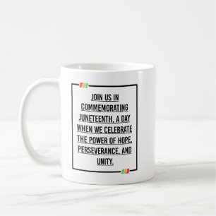 Jüngste Zitate, Freiheit der afroamerikanischen. Kaffeetasse