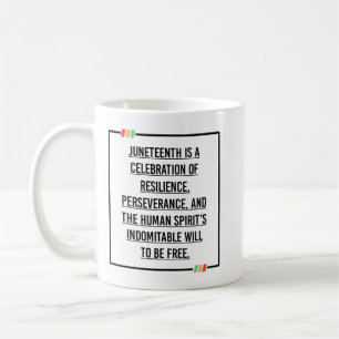 Jüngste Zitate, Freiheit der afroamerikanischen. Kaffeetasse