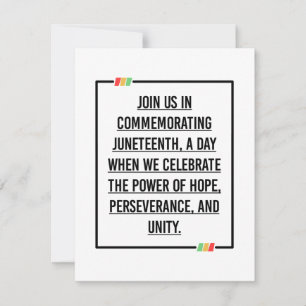 Jüngste Zitate, Freiheit der afroamerikanischen. Save The Date