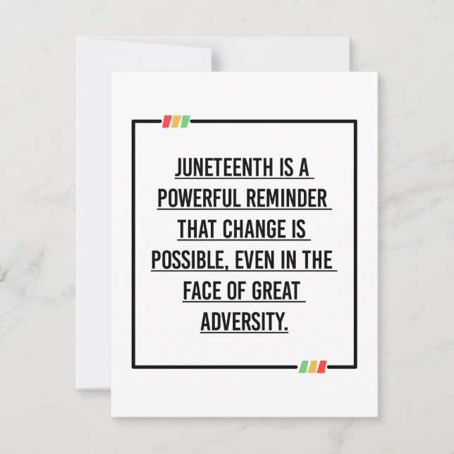 Jüngste Zitate, Freiheit der afroamerikanischen. Save The Date (Vorderseite)