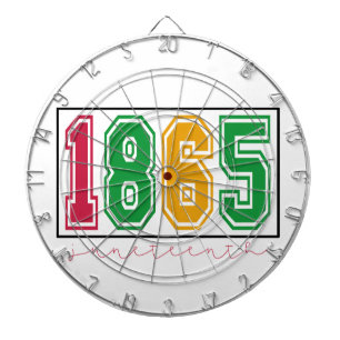 Jungsteinzeit - Schwarze Geschichte Dartscheibe