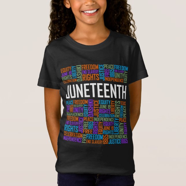 Jungsteinziger Satz schwarze Geschichte Afro Ameri T-Shirt (Vorderseite)