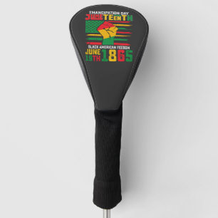 Jüngster Tag der Emanzipation Schwarze Amerikanisc Golf Headcover