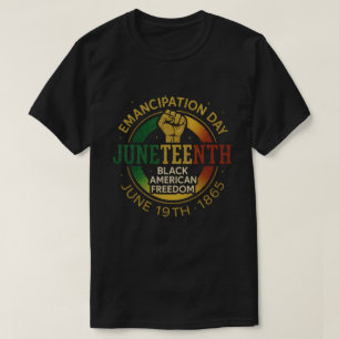 Jüngster Tag der Emanzipation Schwarze Amerikanisc T-Shirt
