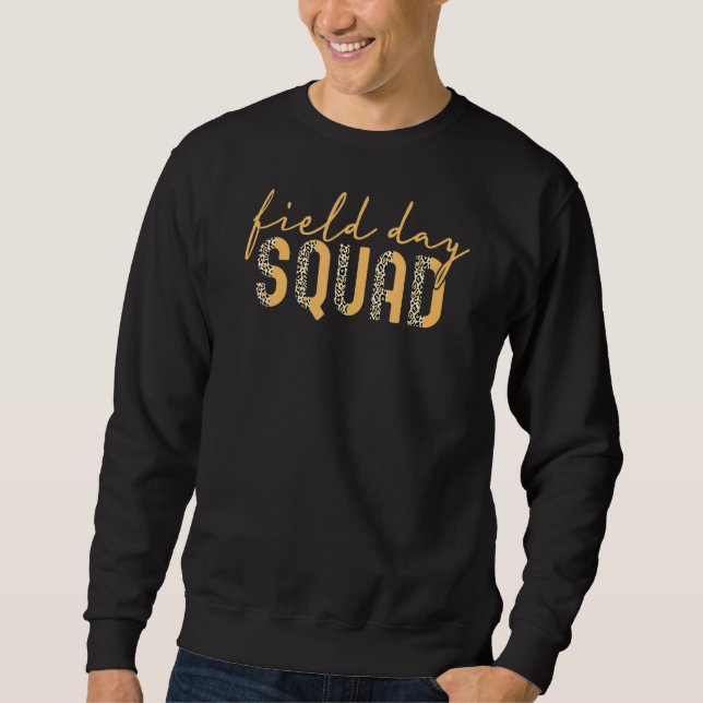 Jüngster Tag des Schulmeisters am Leopard-Feld Sweatshirt (Vorderseite)