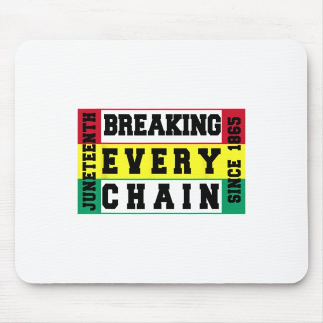 Jüngstes Breaking Jede Kette seit 1865 Black H Mousepad (Vorne)