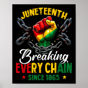 Jüngstes Breaking Jede Kette seit 1865 Freiheit Poster
