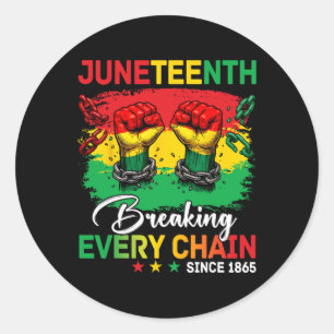 Jüngstes Breaking Jede Kette seit 1865 Freiheit Runder Aufkleber