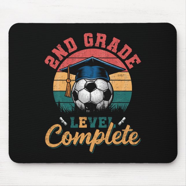 Jüngstes Fußball-Mädchen der zweiten Klasse Mousepad (Vorne)