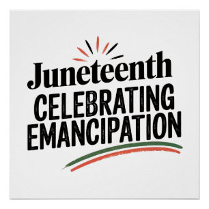 Jüngstes Jahr feiert Emanzipations-Freiheitsdesign Poster