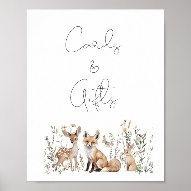 Jungtiere Kleinwaschkarten und Geschenke Poster (Vorne)