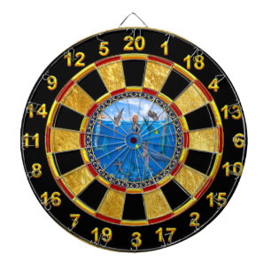 Jungtiere mit Delphinen Dartscheibe