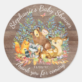 Jungtiere neutrale Babydusche Sticker