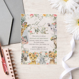 Jungtiere, Safari, Blume, erster Geburtstag