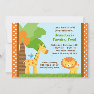 Jungtiere zum Geburtstag Einladung