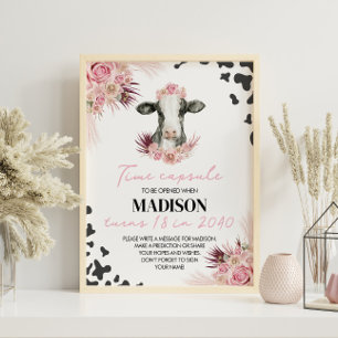 Jungtierkuh Kapselzeichen Poster