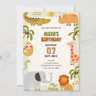 Jungtierzoo Geburtstag Einladung