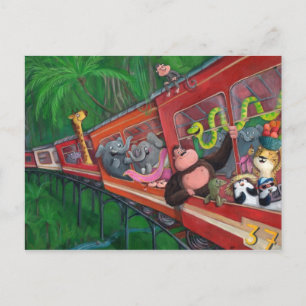 Jungtierzug Postkarte
