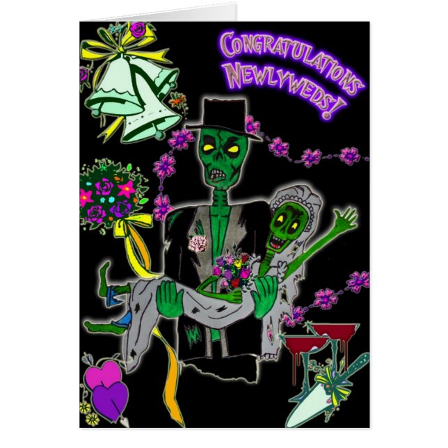 Jungvermähltenzombiekarte (Vorne)