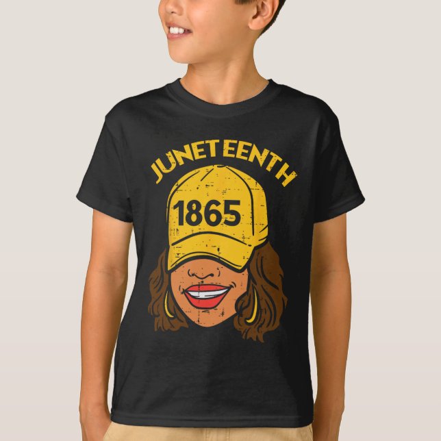 Juni 1865 19. Schwarzer Pride Afrika T-Shirt (Vorderseite)