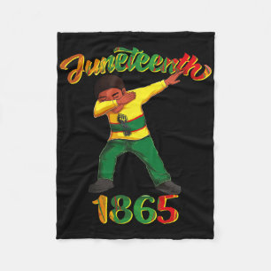 Juni 1865 Dab Black Man Brown Skin Afro Amer Fleecedecke