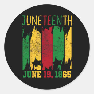 Juni 1865 Freiheitstag Runder Aufkleber
