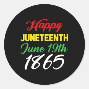 Juni 1865 runder aufkleber