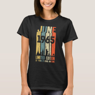 Juni 1965 57 Geburtstag 57 Jahre alt 1965 Geburtst T-Shirt
