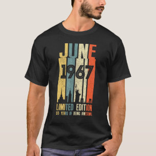 Juni 1967 55 Geburtstag 55 Jahre alt 1967 Geburtst T-Shirt