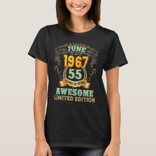 Juni 1967 55 Jahre Phantastisch 55. Geburtstag T-Shirt