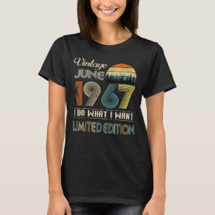 Juni 1967 Vintag 55 Jahre alt Geburtstag T-Shirt