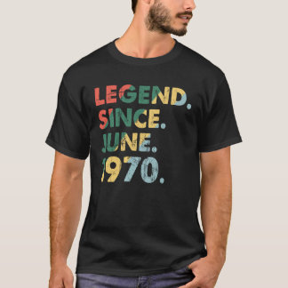 Juni 1970 Legendäre Jahr 1970 Retro Legend seit 1 T-Shirt