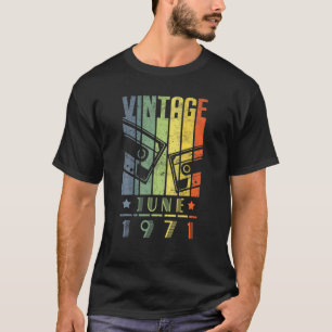 Juni 1971 Retro Vintag 50 Geburtstag 50 Jahre alt T-Shirt