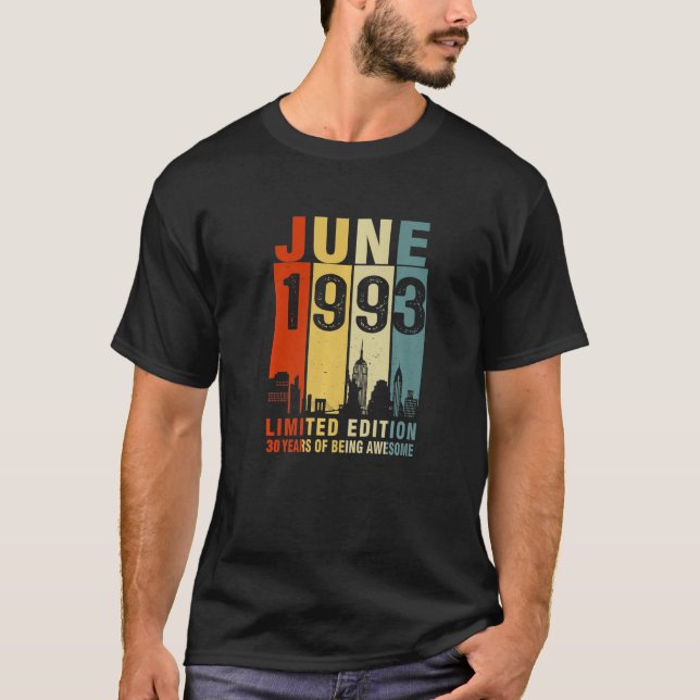 Juni 1993 30 Jahre Phantastisch Vintag T-Shirt (Vorderseite)