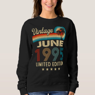 Juni 1995 27. Geburtstag Vintag Sweatshirt