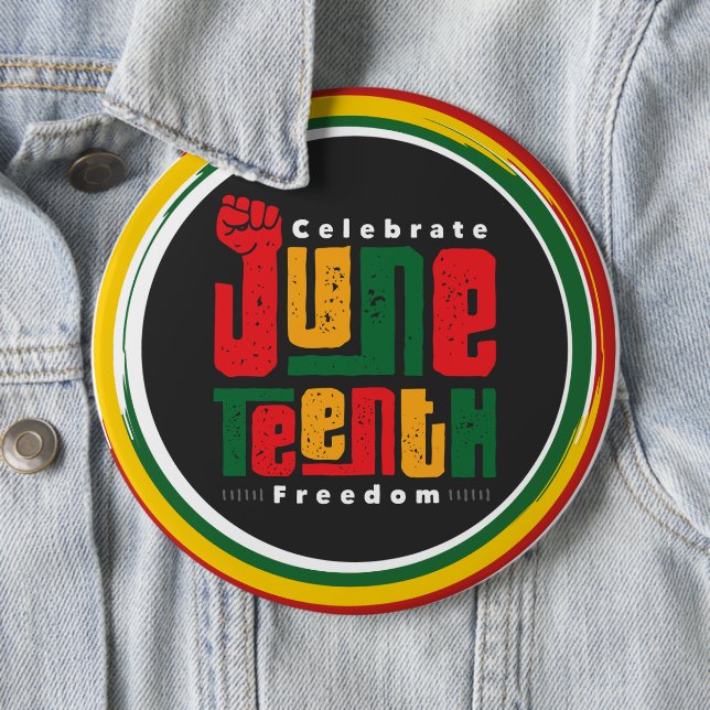 Juni 19 Kolossal 6" Runde Button (Beispiel)