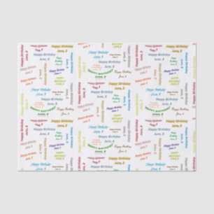 Juni, 8 Geburtstags-Tissue Paper Seidenpapier