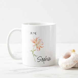 Juni Blume Personalisiert, Kaffeetasse