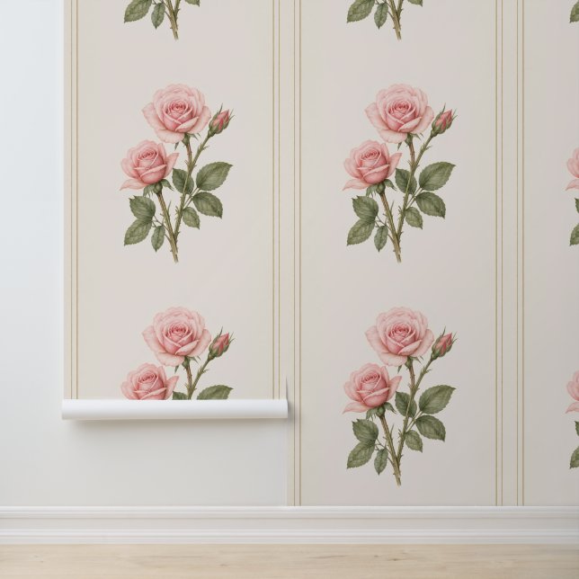 Juni-Geburtsblumen-Hintergrundbild, Rose Botanisch Tapete (Anwendung)