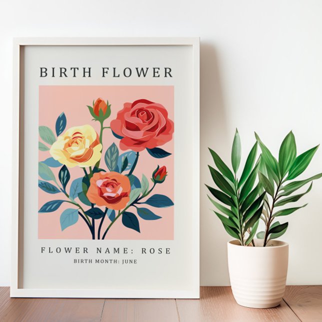 Juni Geburtsmonat-Blume Leinwanddruck (Von Creator hochgeladen)