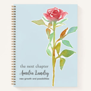 Juni Geburtstagsblumen-Tagebuch Rosa Rosenknospens Notizbuch