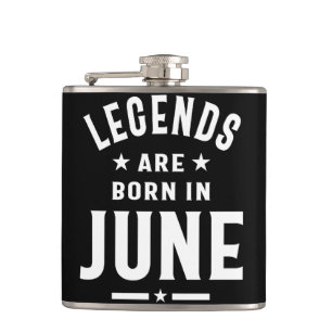 Juni Geburtstagsgeschenke Legenden sind im Juni Ge Flachmann