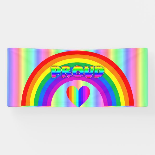 Juni ist LGBT Pride Monat Schaltfläche Banner (Horizontal)