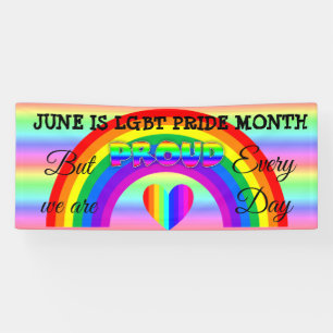 Juni ist LGBT Pride Monat Schaltfläche Banner