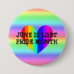 Juni ist LGBT Pride Monat Schaltfläche Button