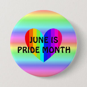 Juni ist LGBT Pride Monat Schaltfläche Button