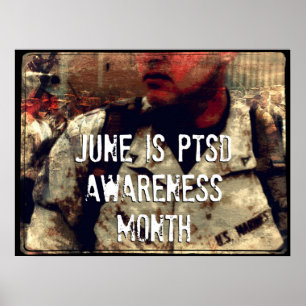 Juni ist PTSD-Aufklärungsmonat Poster