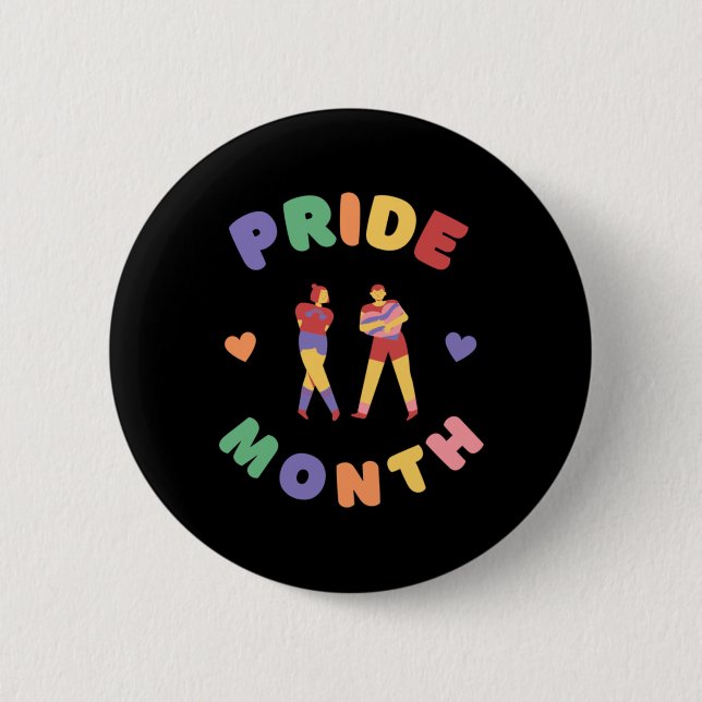 Juni Pride Monat Button (Vorderseite)
